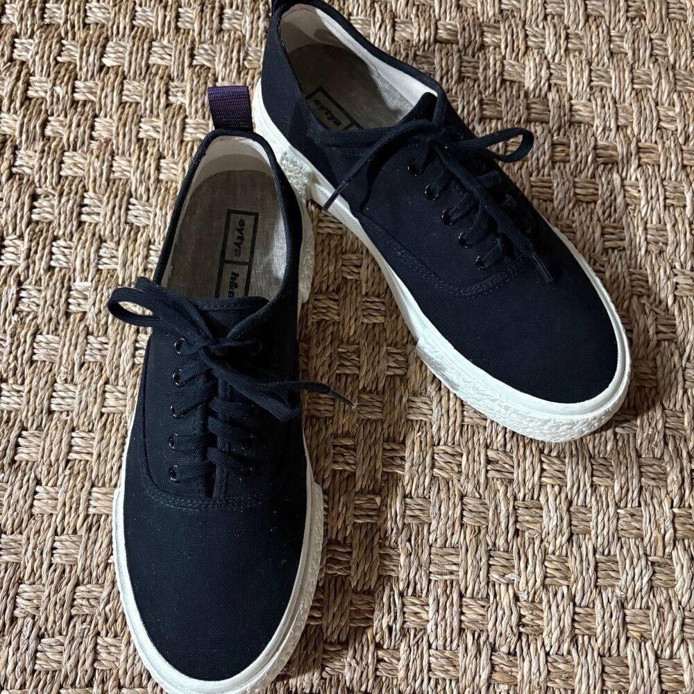 Eytys x H&M Mother canvas platform sneaker in Black UNISEX